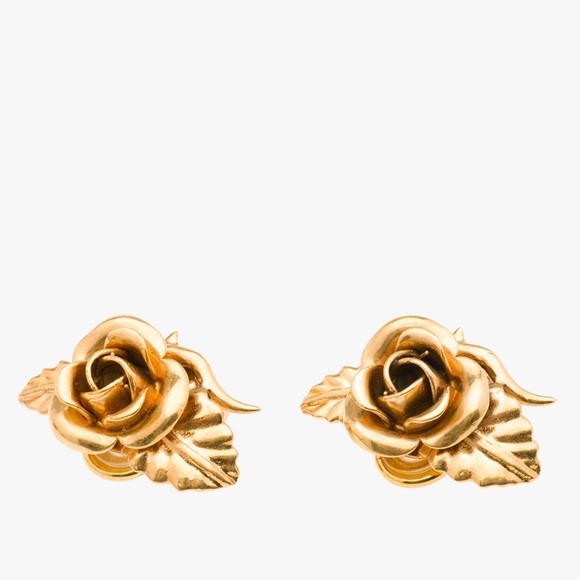 prada flower earrings